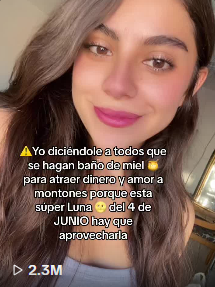 ⚠️Yo diciéndole a todos que se hagan baño de miel 🍯 para atraer dinero y amor a montones porque esta súper Luna 🌕 del 4 de JUNIO hay que aprovecharla