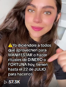 ⚠️Yo diciéndole a todos que aprovechen para MANIFESTAR o hacer rituales de DINERO o FORTUNA hoy tienen hasta el 22 de JULIO para hacerlos.