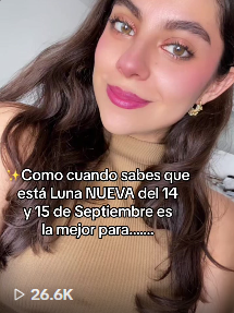 ✨Como cuando sabes que está Luna NUEVA del 14 y 15 de Septiembre es la mejor para.......