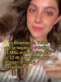 ⚠️Yo Diciendole a Todos que se hagan un 💗 BAÑO DE MIEL el dia de San Juan (el 23 de Junio) para que atraigan Dinero y prosperidad 💰