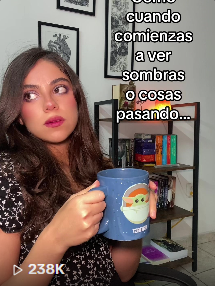 como cuando comienzas a ver sombras o cosas pasando...