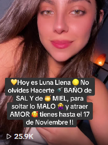 💛Hoy es Luna Llena 🌕 No olvides Hacer ✨BAÑO de SAL Y de 🛁MIEL, para soltar lo MALO💀 y atraer AMOR😍 tienes hasta el 17 de Noviembre‼️