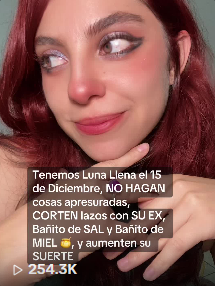 Tenemos Luna Llena el 15 de Diciembre, NO HAGAN cosas apresuradas, CORTEN lazos con SU EX, Baño de SAL y Baño de MIEL🛁✨ y aumenten su SUERTE🍀
