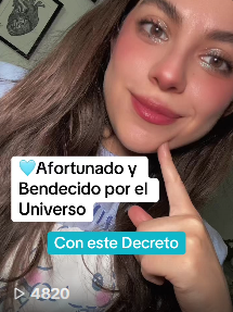 💙Afortunado y Bendecido por el Universo💖 Con este Decreto